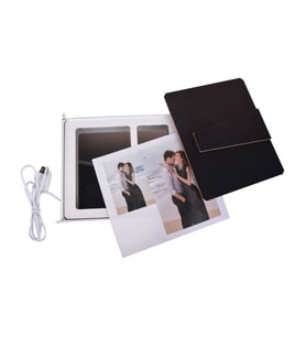 Led Işıklı 2 lü Fotoğraflı Sihirli Ayna ,