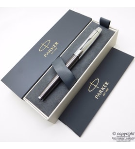 Parker IM Custom Titanyum Roller Kalem  İsme Özel Kalem