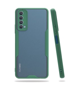 Huawei P Smart 2021 Kılıf Platin Silikon - Yeşil