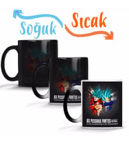 Goku e Vegeta 2 Sihirli Kupa Bardak Porselen