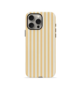 iPhone 15 Pro Max Vorian Çift Katmanlı MagSafe Kılıf Vanilla Pinstripe