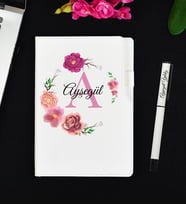 Sevgiliye Hediye Kişiye Özel Defter ve Roller Kalem Hediye Seti
