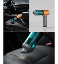 Araç İçin El Tipi Süpürge Güçlü Motor ve Uzun Pil Ömrü
