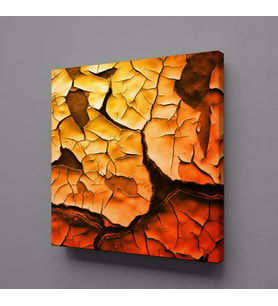 KIRMIZI KANVAS TABLO 25x25cm (Karışık)