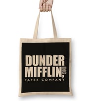 The Office Dunder Mifflin 01 Bez Çanta Uzun Saplı