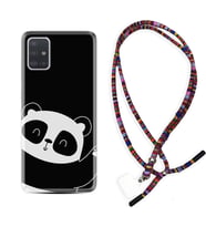 Samsung a71 A72 A73 A7 A9 2018 C7 C9 Kılıf Boyun Asklı Rasta Silikon Bay Bay Panda 1784