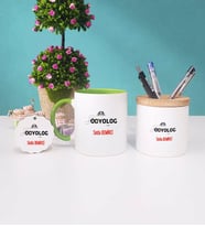Odyolog Kupa Bardak Yeşil Kalemlik ve Anahtarlık