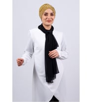 Hardal Pratik Hazır Geçmeli Tesettür Bone Sandy Kumaş Taşlı 1456_43