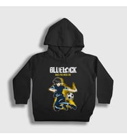 Presmono Unisex Çocuk Siyah Bachira Meguru Futbol Soccer Anime Bluelock Kapüşonlu Sweatshirt 445710tt