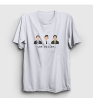 Presmono Unisex Beyaz Characters Dizi The Office T-Shirt 345053tt