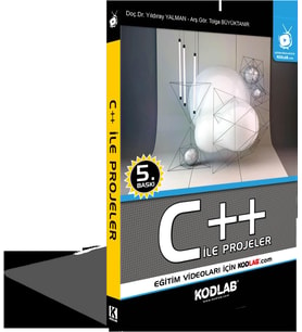 C++ İle PROJELER EĞİTİM KİTABI (Siyah - Beyaz)
