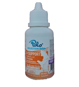 Polo A-Support (A,D3,E Ve C Vitamin Solüsyonu) Kuş Multi Vitamini 30ml
