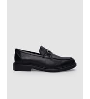 %100 Hakiki Deri Siyah Tokalı Erkek Loafer
