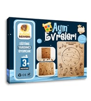 Ayın Evreleri Puzzle - İngilizce ve Türkçe - Eğitici Oyuncak - 3 Yaş ve Üzeri Eğitime Yardımcı Oyuncak (Çok Renkli)