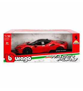 1:18 Ölçek Ferrari SF90 Stradale Lisanslı Metal Model Araba - Açılır Kapılı Araç