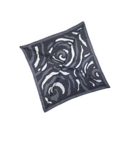 Mısırlı Eşarpları Soft Pamuk Geometrik Desenli Eşarp (Siyah-Gri)