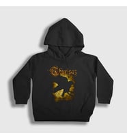 Presmono Unisex Çocuk Siyah Raven Thurisaz Kapüşonlu Sweatshirt 466642tt