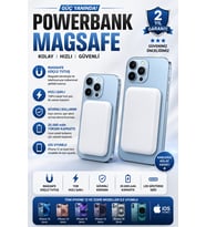 5000 mAh Kablosuz Şarj Destekli Taşınabilir Powerbank