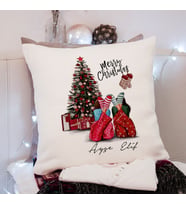 Mutlu Yıllar & Merry Christmas & Yılbaşı & Arkadaş Tasarımlı Yastık Kişiye Özel