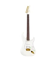 SMIGER L-G2 i6 WG STRAT TİPİ ELEKTRO GİTAR DAHİLİ EFEKTLİ WHITE GOLD