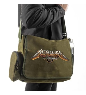 Metallica Asia Tour Baskılı Postacı Çantası