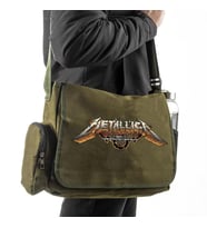 Metallica Asia Tour Baskılı Postacı Çantası