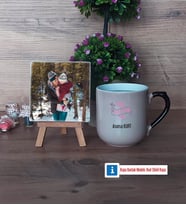 Anneler Günü Hediyesi Fotoğraflı Dekoratif Taş, Kupa Bardak Beyaz Hediye (Model 10)