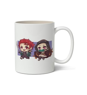 Demon Slayer İblis Keser Anime Temalı Beyaz Kupa Bardak Sevgiliye Arkadaşa Hediye