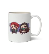 Demon Slayer İblis Keser Anime Temalı Beyaz Kupa Bardak Sevgiliye Arkadaşa Hediye