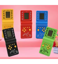 Nostaljik Tetris Oyunu Pilli Karışık Renkli El Atarisi - 1 Adet