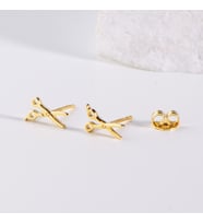14 Ayar Altın Makas Küpe 0,95 gr