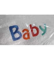 HL BABY Başlıklı Bornoz Banyo Havlusu Beyaz KIZ ERKEK