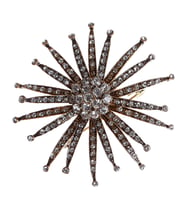 Aşina Gümüş - Kadın Swarovski Taşlı Elmas Montür Broş ışıltı Broş