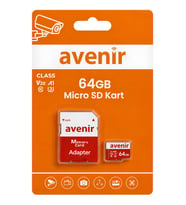 AVENİR 64GB U3 V30 A1 Ultra Hızlı Micro SD Kart