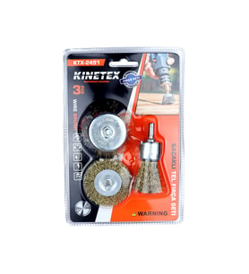 3PCS SAÇAKLI TEL FIRÇA SETİ (5680)