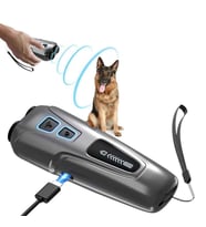 Ultrasonik Kedi Köpek Kovucu Köpek Eğitici Cihaz LED Flaşlı Şarjlı Taşınabilir Hayvan Uzaklaştırıcı