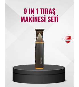 9’u 1 Arada Çoklu Bakım Tıraş Seti Profesyonel Saç Sakal Kesme