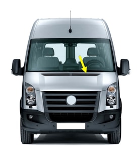 VW Crafter 2006-2012 Motor Kaputu Sol Üst Izgara Kapak 2E1864877C