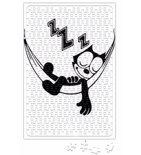 Felix the Cat Hammock Puzzle 240 Parça Yapboz