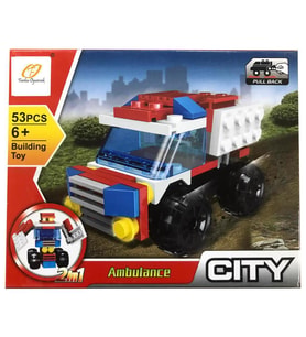 Farbu Lego Araç Serisi 2 in 1 City Ambulance SP4649 123-118