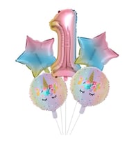 Gökkuşağı Ünikorn Balon Set