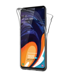 Samsung Galaxy A60 360 Kılıf Şeffaf Ön Arka Silikon