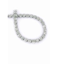 Hematit Doğal Taş Parlak Benekli Yeşil Daire Kesim 8x4mm Dizi [AA]