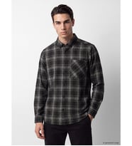 LCW ECO Siyah Regular Fit Erkek Gömlek Ceket