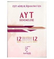 Karekök Yayınları Karekök Ayt Eşit Ağırlık Öğrencileri Için Iddialısına 12 Deneme (Çok Renkli)
