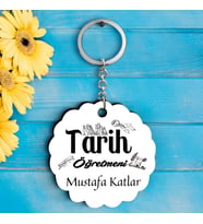 Tarih Öğretmenlerine Özel İsimli Anahtarlık