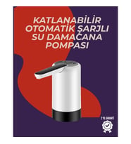 Mey İthalat® Şarjlı Damacana Su Pompası Otomatik ve Taşınabilir