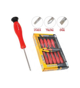 Torx-düz-yıldız Saatçi Klemens Tornavida Seti 10 Parça