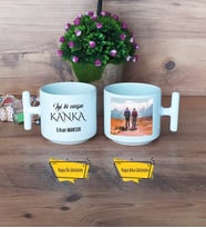 Kankaya Hediye Kupa Bardak T Fotoğraflı Arkaşadaşa Hediye