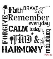 Cadence Home Decor Midi Stencil Boyama Şablonu 25x25 cm. HDM-53 